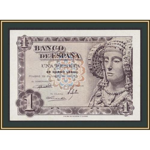 Испания 1 песета 1948 P-135 (135a) UNC