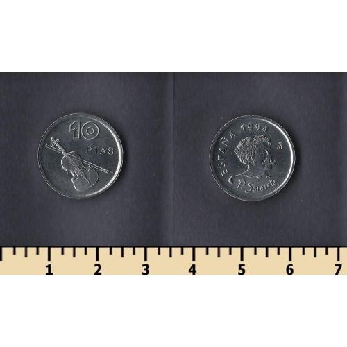 ИСПАНИЯ 10 ПЕСЕТ 1994
