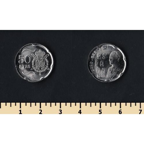 Испания 50 песет 2000