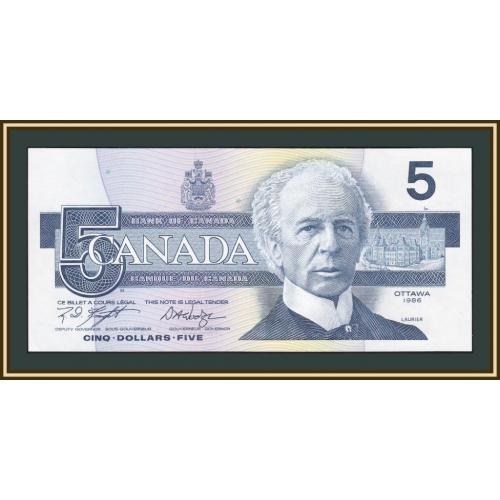 Канада 5 долларов 1986 P-95 (95e) UNC-