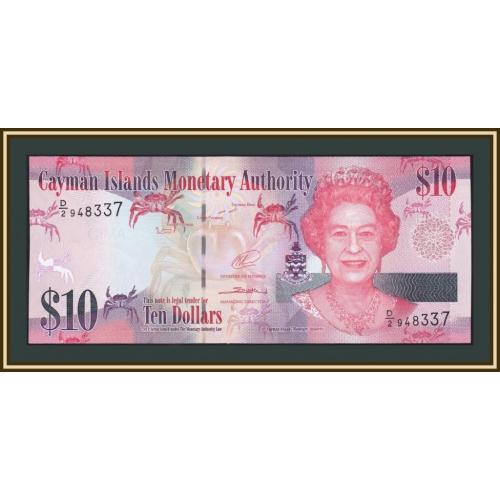 Каймановы о-ва 10 долларов 2014 P-40 (40b) UNC