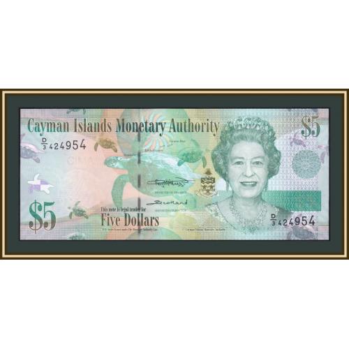 Каймановы о-ва 5 долларов 2018 P-39 (39с) UNC