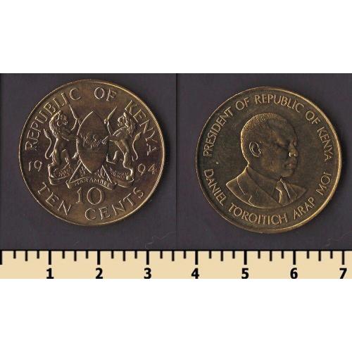 Кения 10 центов 1994