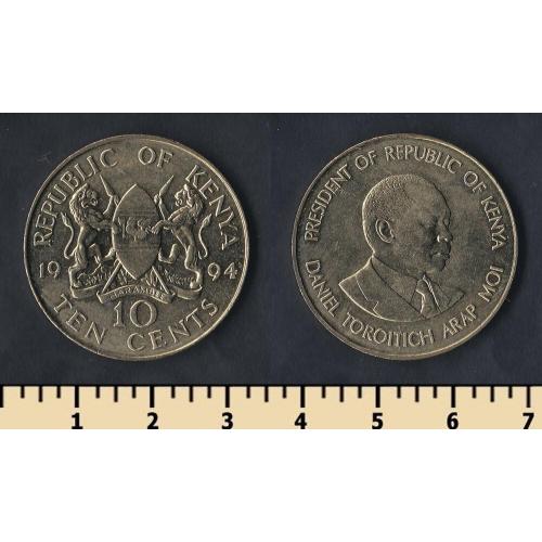 Кения 10 центов 1994