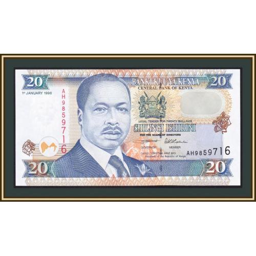 Кения 20 шиллингов 1996 P-35 (35a.2) UNC