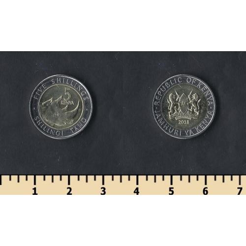 Кения 5 шиллингов 2018