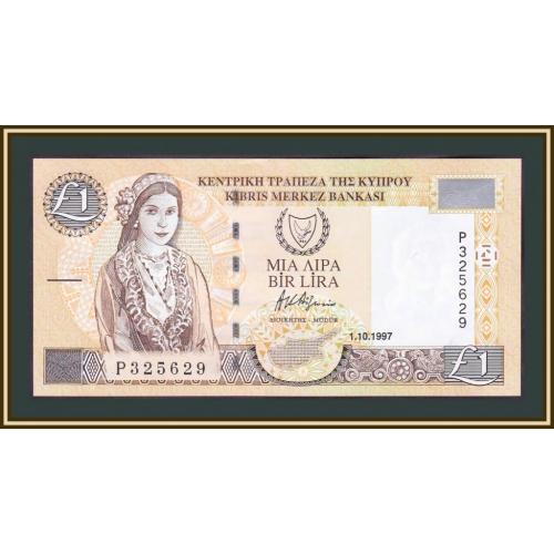 Кипр 1 фунт 1997 P-60 (60a) UNC