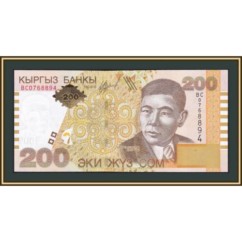 Киргизия 200 сомов 2004 P-22 UNC