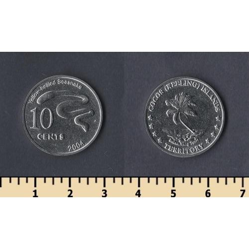 Кокосовые острова 10 центов 2004