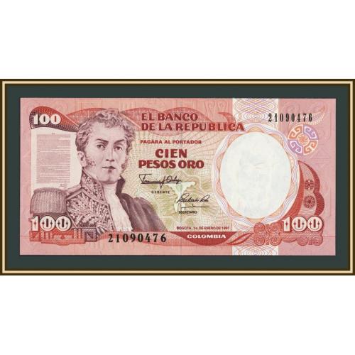 Колумбия 100 песо 1991 P-426 (426е) UNC