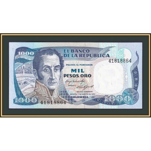 Колумбия 1000 песо 1984 P-424 (424b) UNC