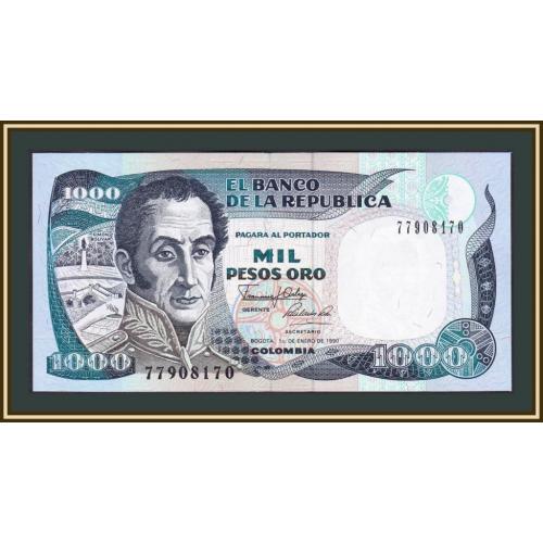 Колумбия 1000 песо 1990 P-432 (432a.2) UNC