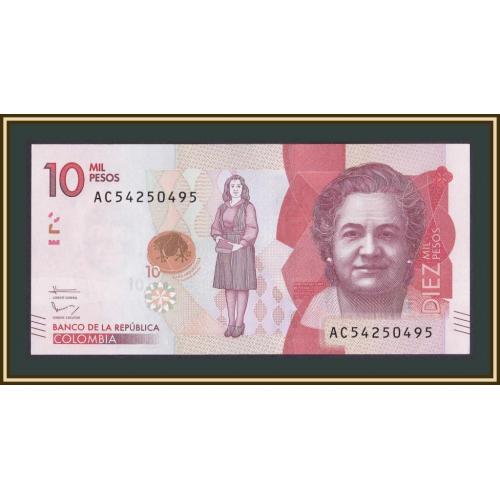 Колумбия 10000 песо 2016 P-460 (460b) UNC