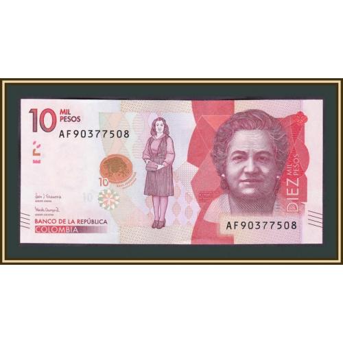 Колумбия 10000 песо 2018 P-460 (460d) UNC