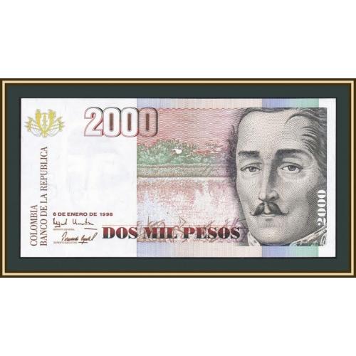 Колумбия 2000 песо 1998 P-445 (445c) UNC