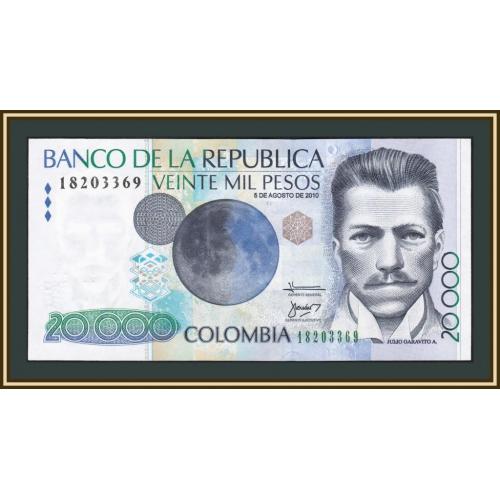 Колумбия 20000 песо 2010 P-454 (454v) UNC