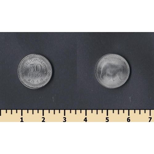 Колумбия 50 песо 2018