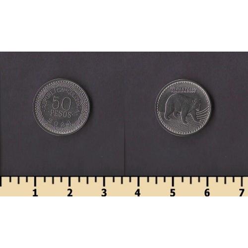 Колумбия 50 песо 2022