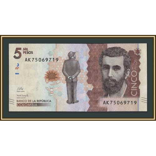 Колумбия 5000 песо 2020 P-459 (459f.2) UNC