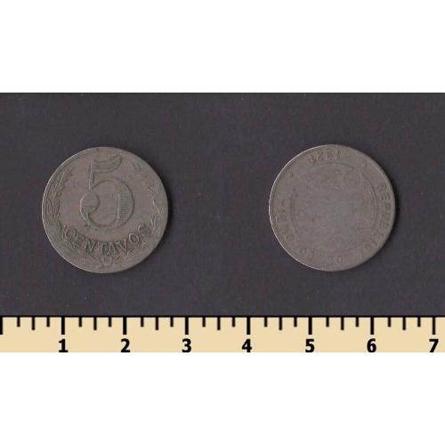 Колумбийский лепрозорий 5 сентаво 1921