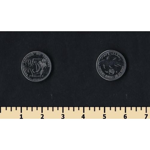 Коморские острова 5 франков 2017