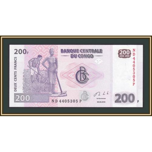 Конго ДР 200 франков 2013 P-99 (99b) UNC