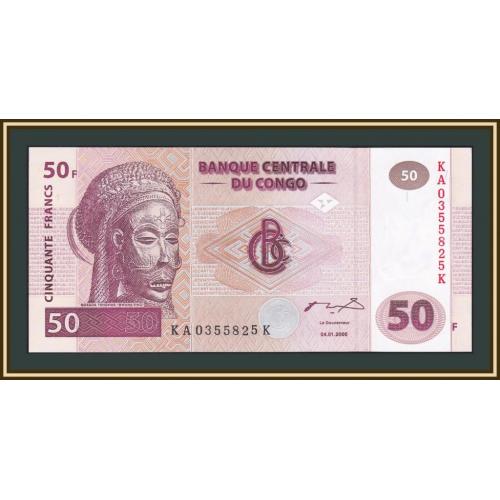 Конго ДР 50 франков 2000 P-91 (91Аa.1) UNC
