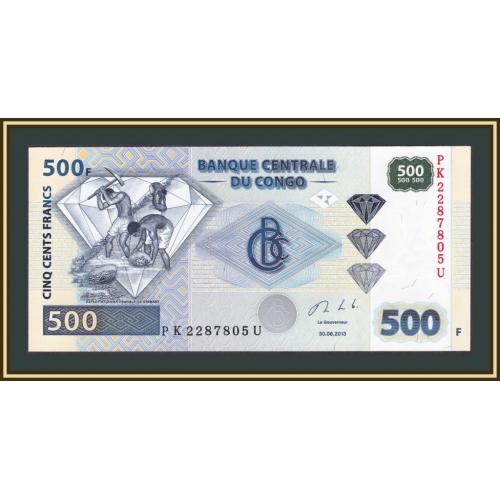 Конго ДР 500 франков 2013 P-96 (96Da) UNC
