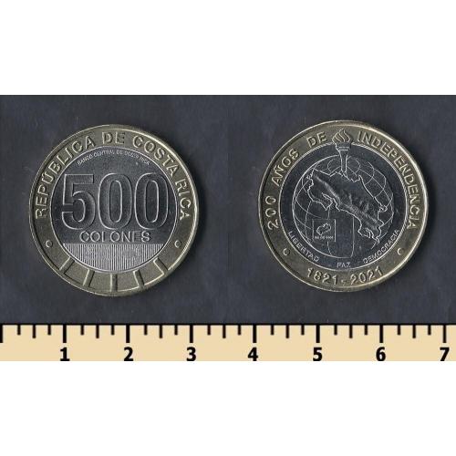 Коста-Рика 500 колон 2021