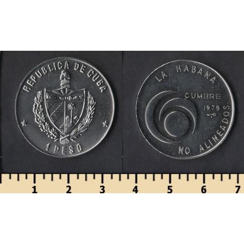 Куба 1 песо 1979