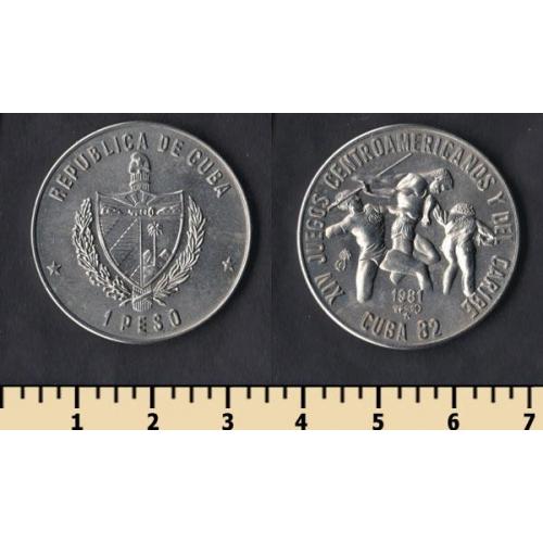 Куба 1 песо 1981