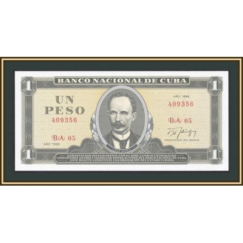 Куба 1 песо 1988 P-102 (102d) UNC