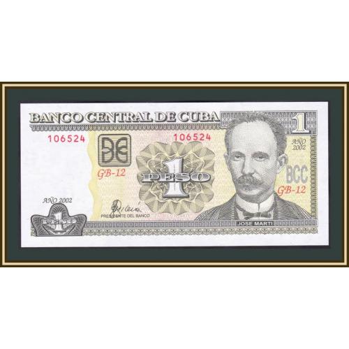 Куба 1 песо 2002 P-121 (121b) UNC