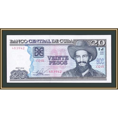 Куба 20 песо 2016 P-122 (122k) UNC