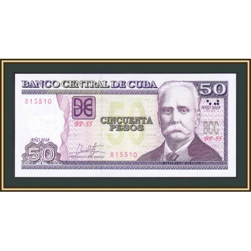 Куба 50 песо 2018 P-123 (123n) UNC