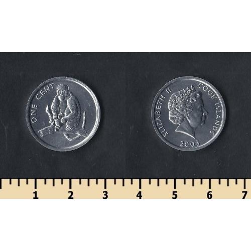 Кука острова 1 цент 2003