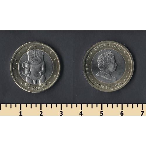 Кука острова 1 доллар 2010