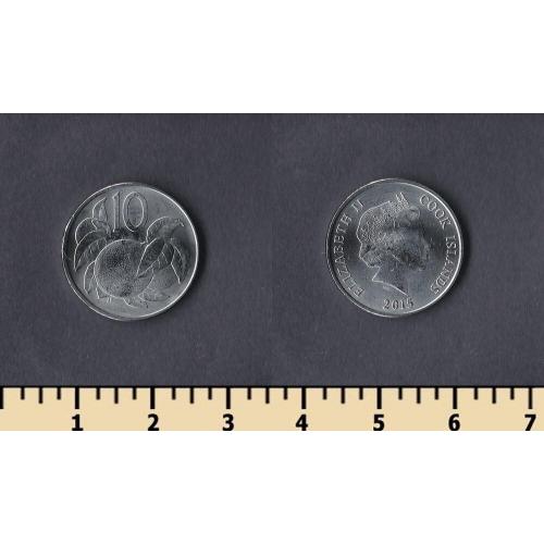 Кука острова 10 центов 2015