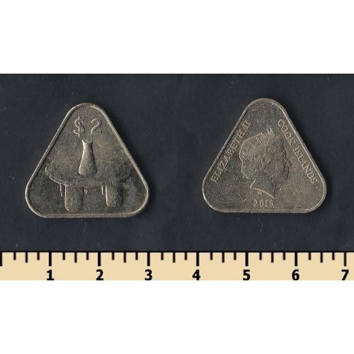 Кука острова 2 доллара 2015