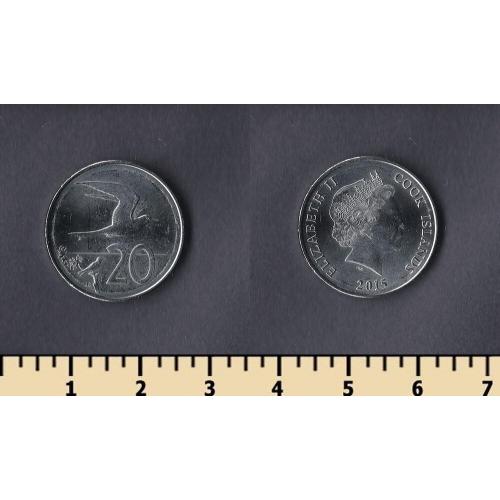 Кука острова 20 центов 2015