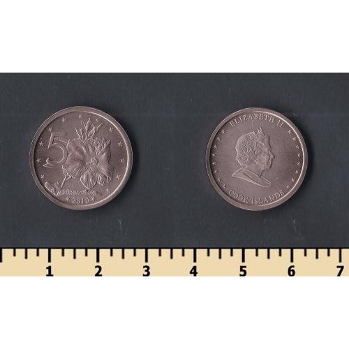 Кука острова 5 центов 2010