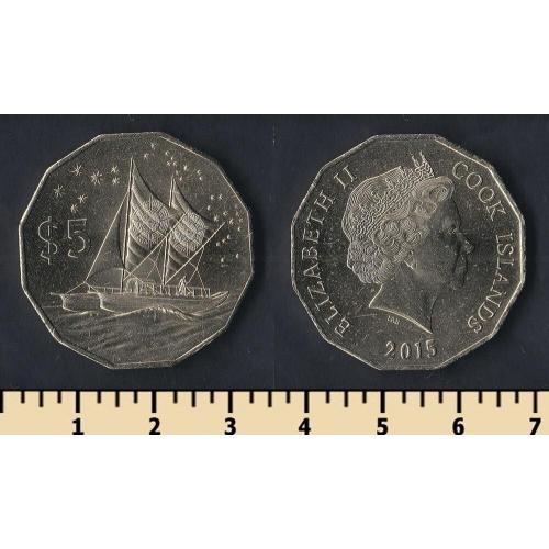 Кука острова 5 долларов 2015