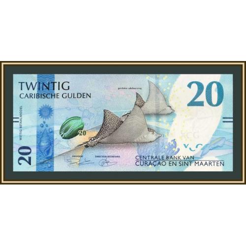 Кюрасао и Синт-Мартен 20 гульденов 2025 P-2 (2а) UNC
