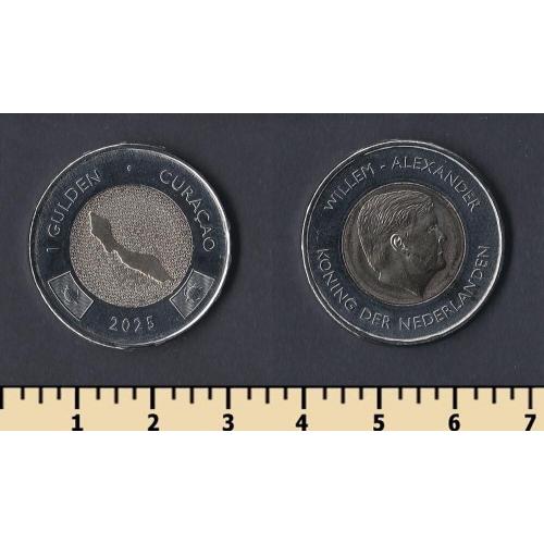 Кюрасао остров 1 карибский гульден 2025