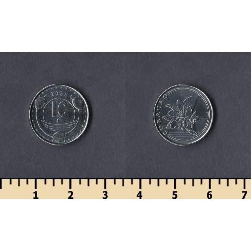 Кюрасао остров 10 центов 2025