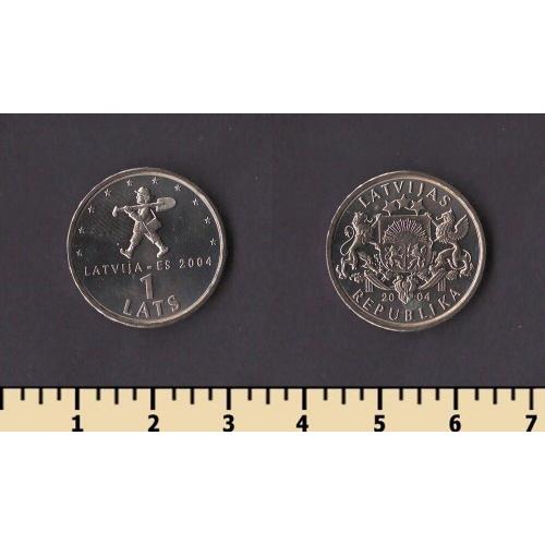 Латвия 1 лат 2004