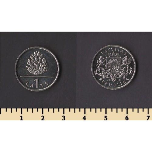 Латвия 1 лат 2006