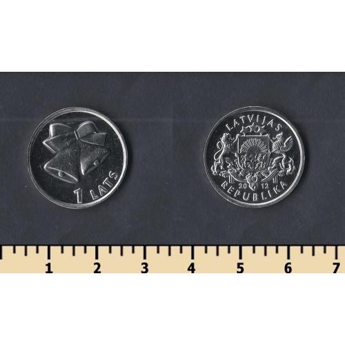 Латвия 1 лат 2012