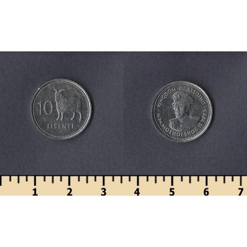 Лесото 10 лисенте 1983