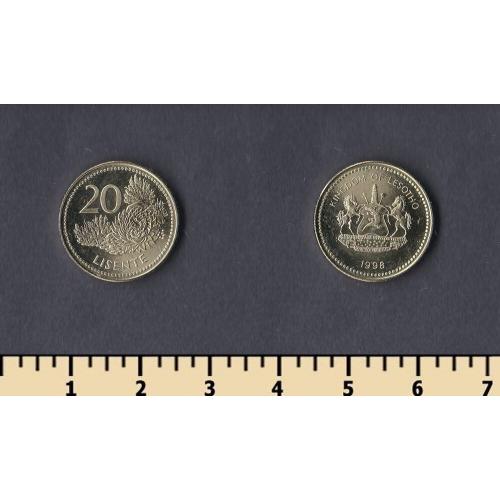 Лесото 20 лисенте 1998
